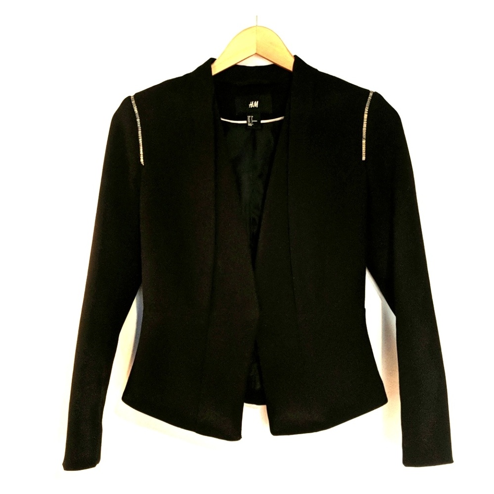 H&M blazer with silver detail